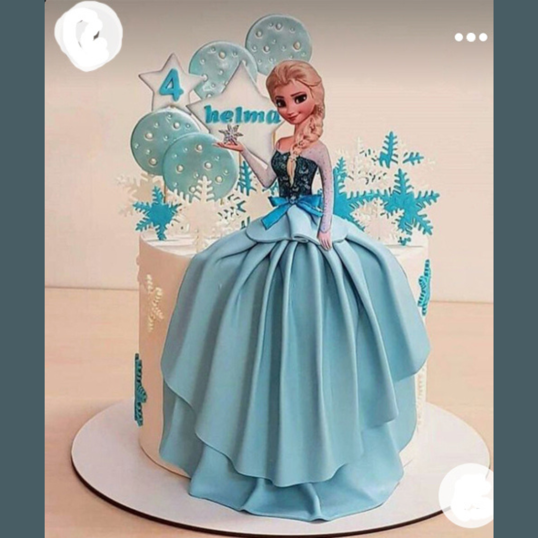 Elsa Dress Cake – Cake Links