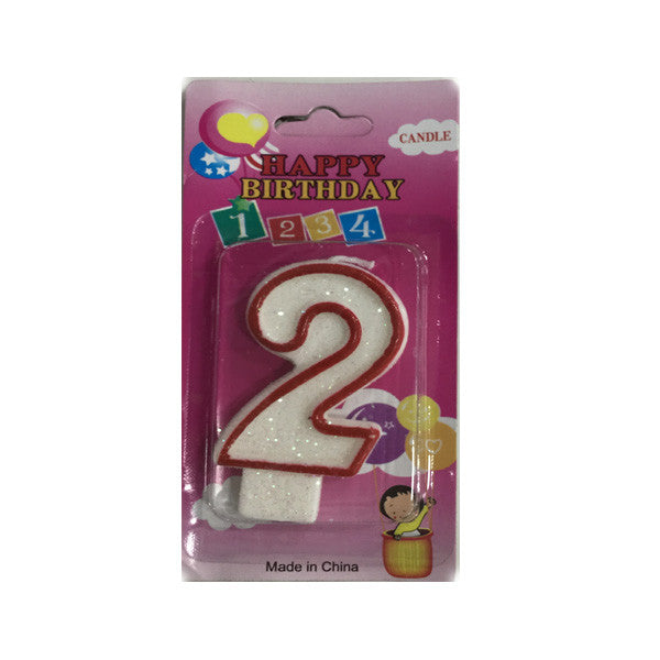 Birthday number candles