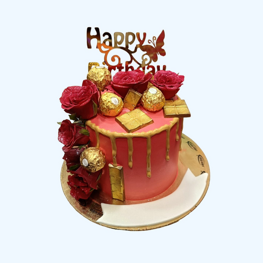 Pink Rose Cake