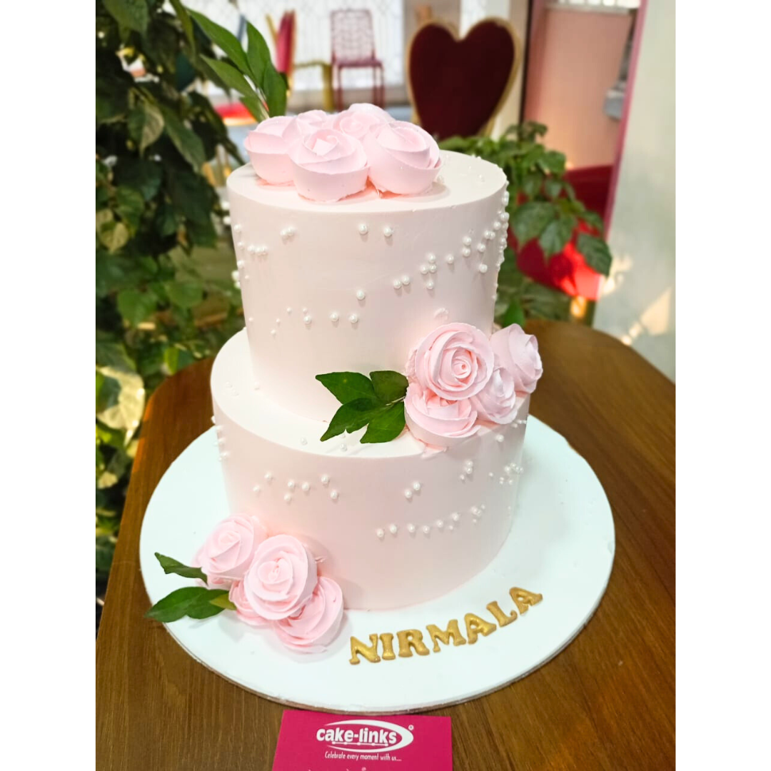 Pink Rose Cake