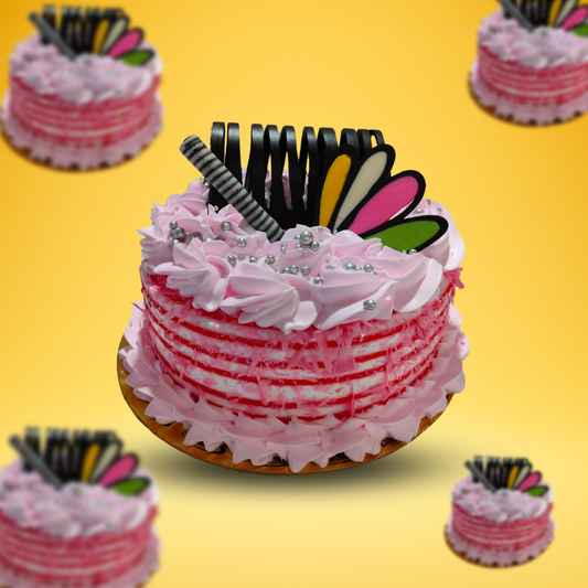 Pink Strawberry Cake