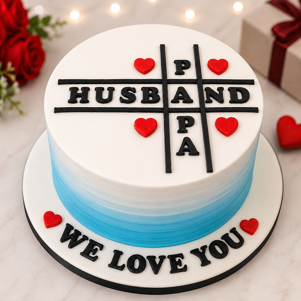 Husband & Papa Cake