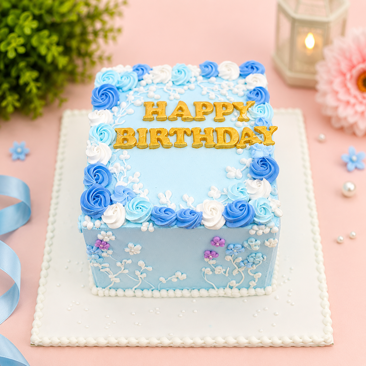 Pastel birthday Cake