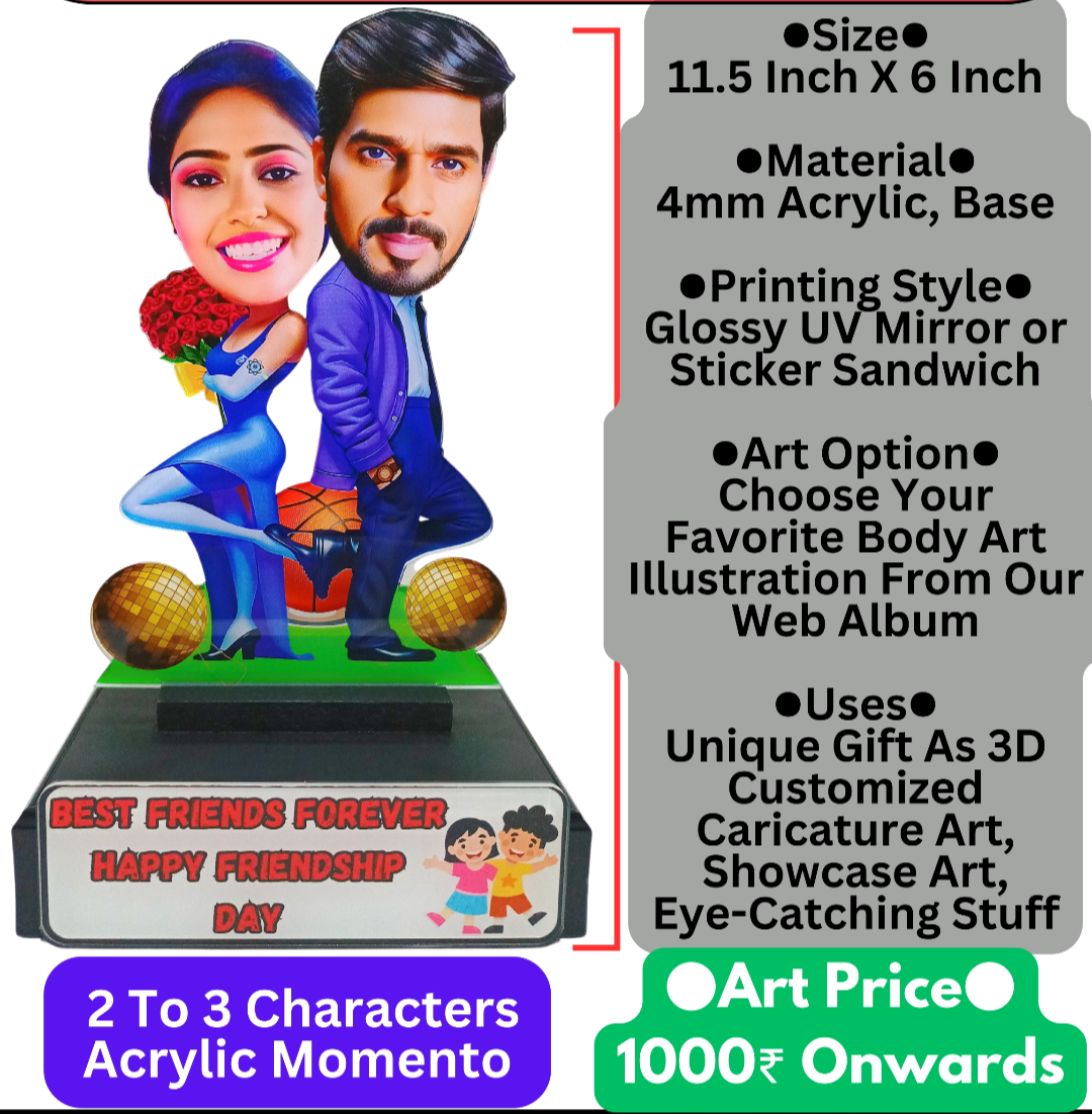 Dual Characters Acrylic TableTop Momento