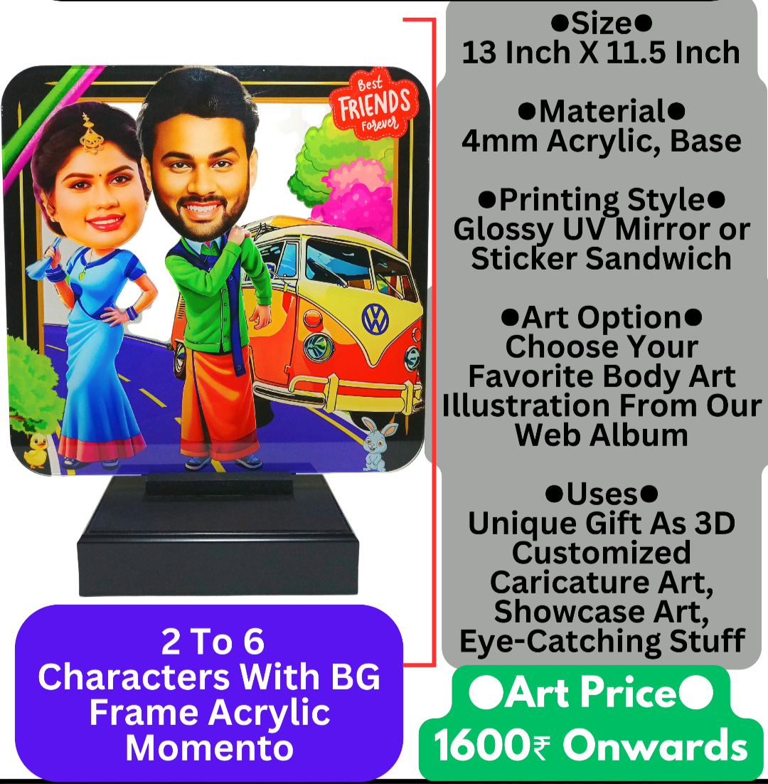 Square Frame Acrylic TableTop Momento