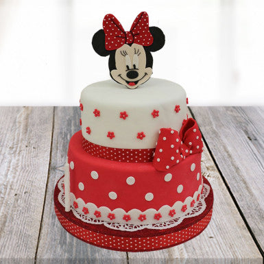 2 tier Mickey Mouse Cartoon Cake