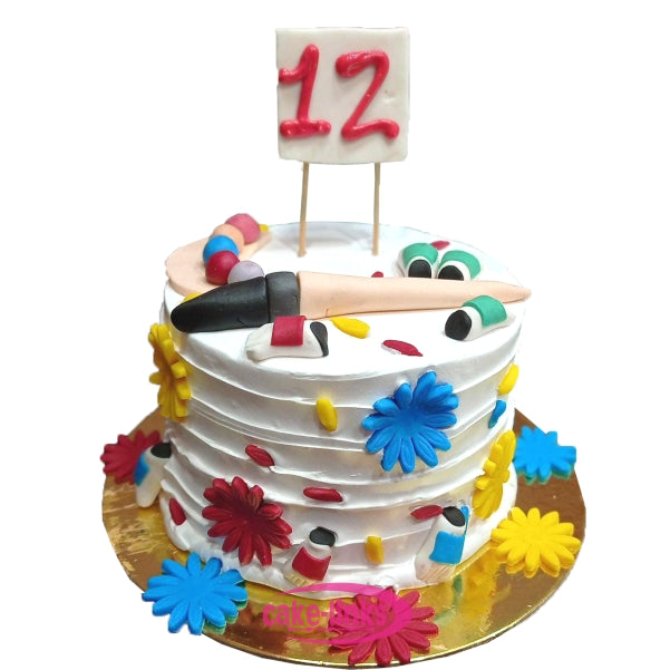 Cartoon cake with Age