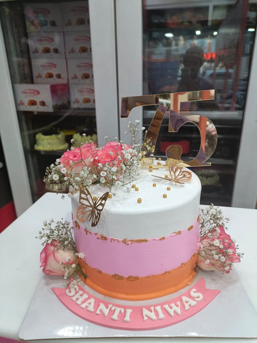 Pink & Golden Cake