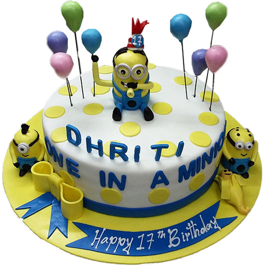 Minion Balloon Cake