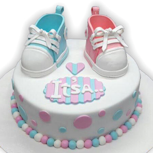 Baby Shower Shoe Cake