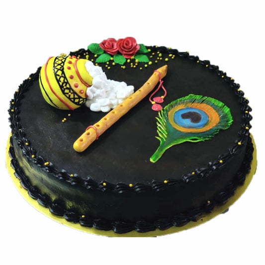 Janmashtami Truffle Cake