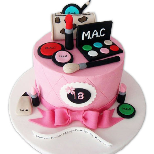 Cosmetic makeup cake